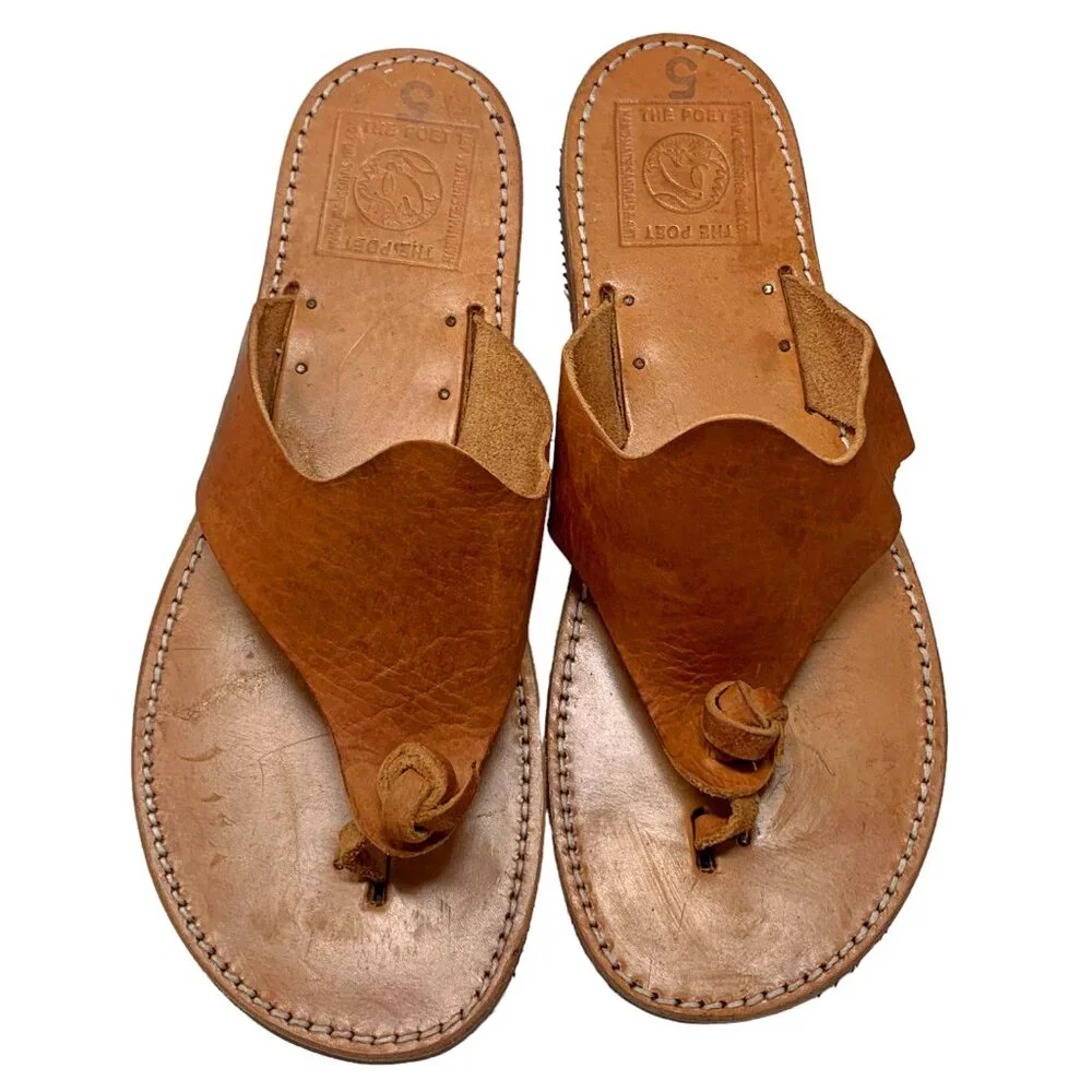 Melissinos Handmade Cyclades Leather Thong Custom Sandal‎